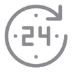 24h service icon